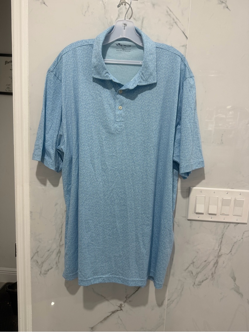 Peter Millar Light Blue Polo Shirt